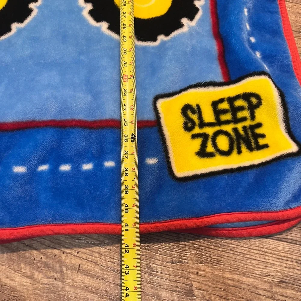 Tonka Dump Truck Fleece Throw Blanket Blue Yellow Sleep Zone Kids Toddler 31x43